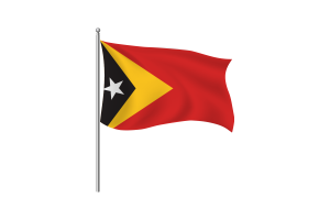Timor-Leste Flag Clipart flag