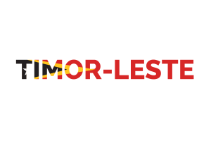 Timor-Leste Text Art flag