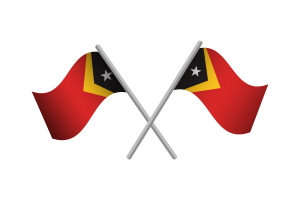 Timor-Leste Flag Emblem Vector Free flag