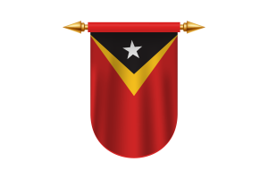 Timor-Leste Flag Emblem Vector Images flag