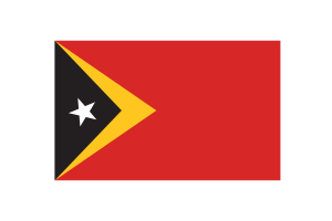 Timor-Leste Flag Triangle Vector Illustration flag