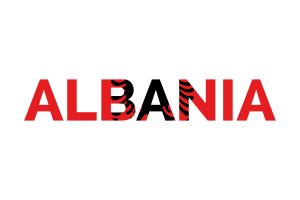 Albania Text Art flag