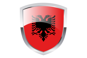 National Flag of Albania Clipart flag