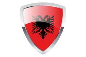 Albania Shield Flag flag