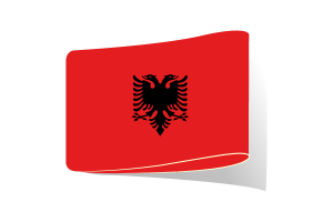 Albania Flag Illustration Clipart flag