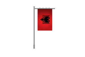 3d Albania Standing Flag flag