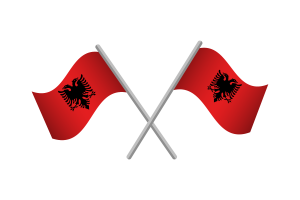 Albania Flag Emblem Vector Free flag