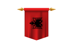 Emblem of the Republic of Albania flag