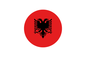 Albania Flag Circle Vector Free flag