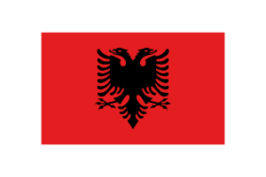 Albania Flag Triangle Vector Illustration flag