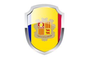 Andorra Shield Logo flag