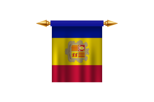 Andorra Emblem flag