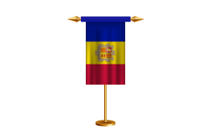 Andorra Ceremonial Flag Vector Free flag