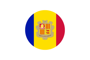 Andorra Flag Circle Vector Free flag