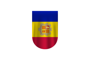 Andorra Flag Vector Free Dowanlod (SVG,PNG) flag