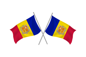 Andorra Waving Friendship Flag flag