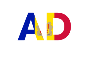 Andorra Country Code flag