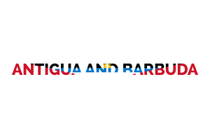 Antigua and Barbuda Text Art flag