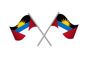Antigua and Barbuda Flag Emblem Vector Free flag