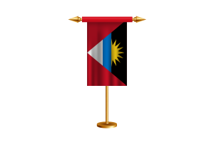 Antigua and Barbuda Ceremonial Flag Vector Free flag