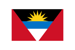 Antigua and Barbuda Flag Triangle Vector Illustration flag