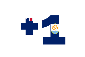Anguilla Calling Code flag