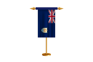 Anguilla Ceremonial Flag Vector Free flag
