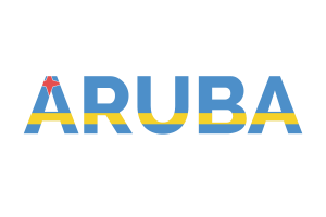 Aruba Text Art flag