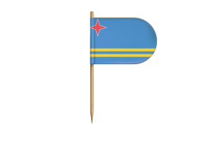 Aruba Flag for Desk, Table flag