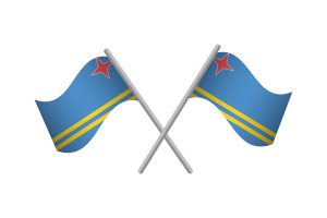 Aruba Flag Emblem Vector Free flag