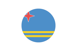 Aruba Flag Circle Vector Free flag