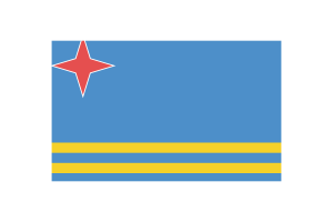 Aruba Flag Triangle Vector Illustration flag