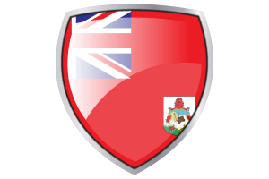 Bermuda Flag Couche Heraldic Shield flag