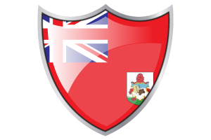 Shield with Flag of Bermuda flag