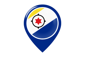 Bonaire Flag Map Pin Icon flag