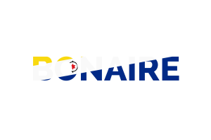 Bonaire Text Art flag
