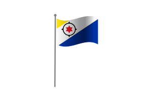 Waving Flag of Bonaire flag