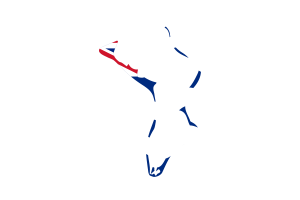 Mapa del Territorio Británico del Océano Índico con bandera flag