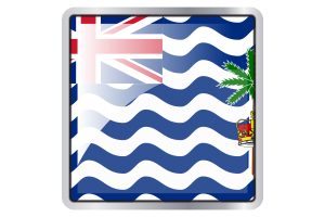 Icono cuadrado de la bandera del Territorio Británico del Océano Índico flag