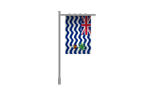 Bandera de pie 3D del Territorio Británico del Océano Índico flag
