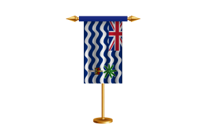 Vector de bandera ceremonial del Territorio Británico del Océano Índico gratis flag