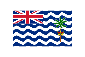 Bandera del Territorio Británico del Océano Índico Ilustración Vectorial Triangular flag