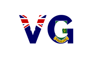 British Virgin Islands Country Code flag
