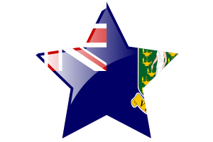 British Virgin Islands Flag Star Icon flag