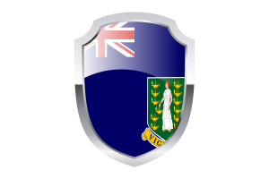 British Virgin Islands Shield Logo flag