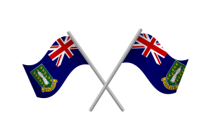British Virgin Islands Flag Emblem Vector Free flag