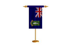 British Virgin Islands Ceremonial Flag Vector Free flag
