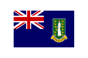 British Virgin Islands Flag Triangle Vector Illustration flag
