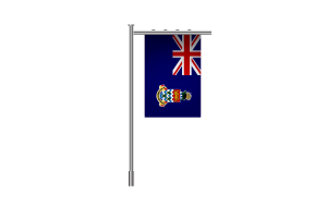 3D Kaimaninseln stehende Flagge flag