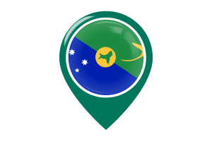 Christmas Island Flag Map Pin Icon flag